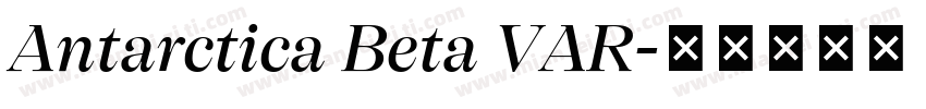 Antarctica Beta VAR字体转换